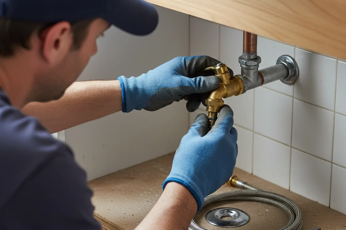 Shutoff valve and fitting work during Repiping in Cummington